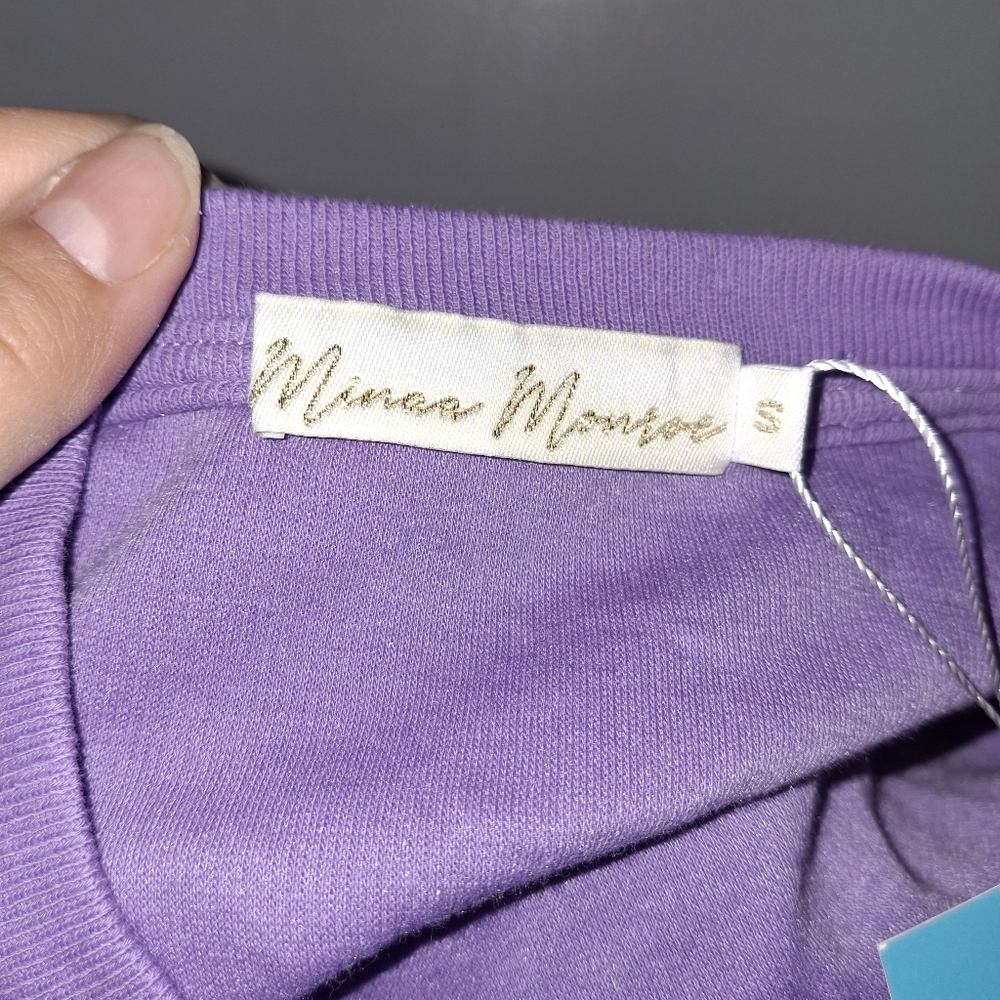 Purple Sleeveless Bodysuit- W Sz Small - Picture 4 of 6